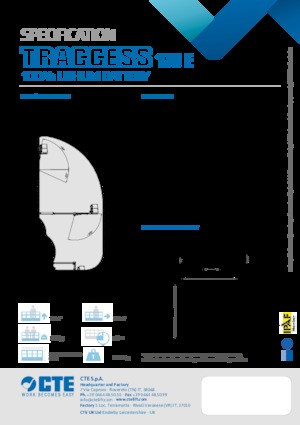 Piattaforme aeree articolate cingolate CTE Traccess 170 E