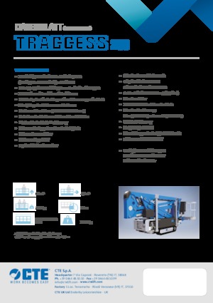 Piattaforme aeree articolate cingolate CTE Traccess 200