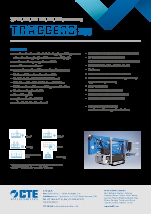 Piattaforme aeree articolate cingolate CTE Traccess 200