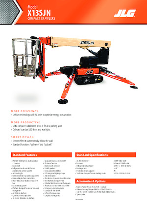 Piattaforme aeree articolate cingolate JLG X13SJN