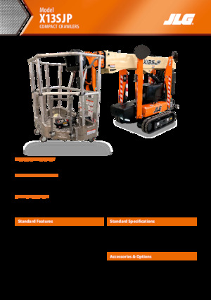 Piattaforme aeree articolate cingolate JLG X13SJP