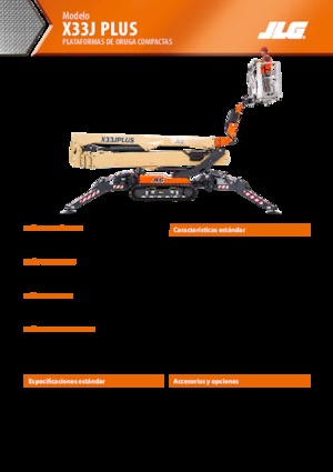 Piattaforme aeree articolate cingolate JLG X33J Plus
