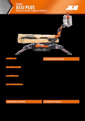 Piattaforme aeree articolate cingolate JLG X33J Plus
