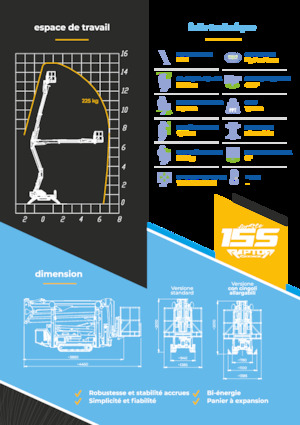 Piattaforme aeree articolate cingolate Socage Raptor 15 S