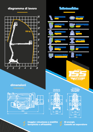 Piattaforme aeree articolate cingolate Socage Raptor 15 S