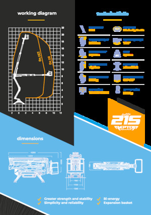 Piattaforme aeree articolate cingolate Socage Raptor 21 S