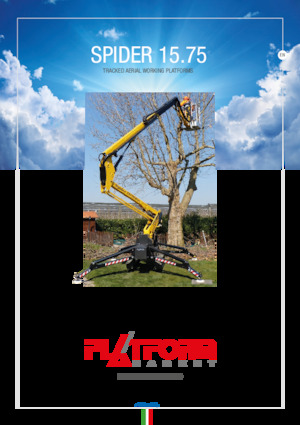Piattaforme aeree articolate cingolate Platform Basket SPIDER 15.75