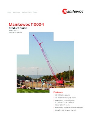 Gru cingolate - braccio a traliccio Manitowoc 11000-1