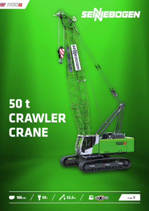 Gru cingolate - braccio a traliccio Sennebogen 1100G