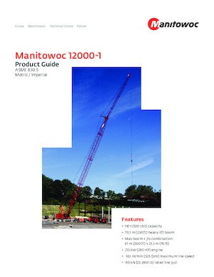 Gru cingolate - braccio a traliccio Manitowoc 12000-1