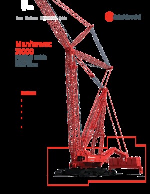 Gru cingolate - braccio a traliccio Manitowoc 31000