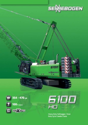 Gru cingolate - braccio a traliccio Sennebogen 6100 HD