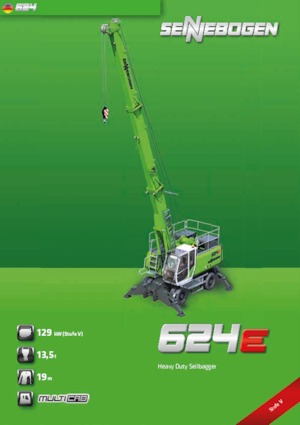 Gru cingolate - braccio a traliccio Sennebogen 624 HD