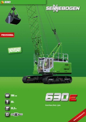Gru cingolate - braccio a traliccio Sennebogen 630 HD 