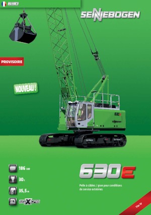 Gru cingolate - braccio a traliccio Sennebogen 630 HD 