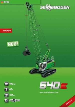 Gru cingolate - braccio a traliccio Sennebogen 640 HD