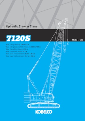 Gru cingolate - braccio a traliccio Kobelco 7120S