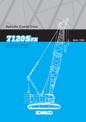 Gru cingolate - braccio a traliccio Kobelco 7120SFS