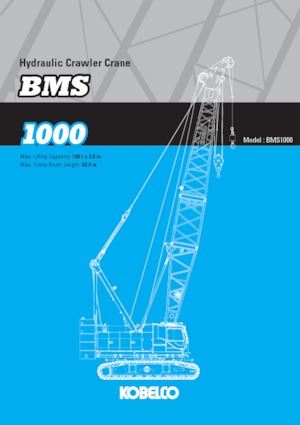 Gru cingolate - braccio a traliccio Kobelco BMS1000