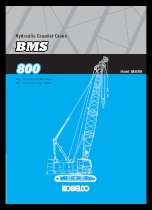Gru cingolate - braccio a traliccio Kobelco BMS800