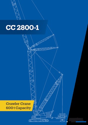 Gru cingolate - braccio a traliccio Demag CC 2800-1