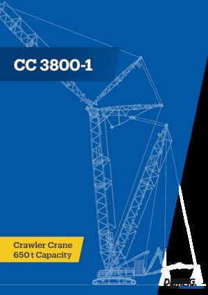 Gru cingolate - braccio a traliccio Demag CC 3800-1