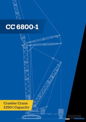 Gru cingolate - braccio a traliccio Demag CC 6800-1