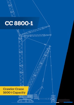 Gru cingolate - braccio a traliccio Demag CC 8800-1