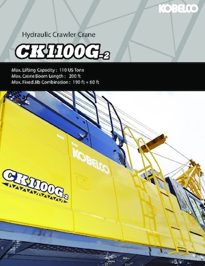 Gru cingolate - braccio a traliccio Kobelco CK1100G-2