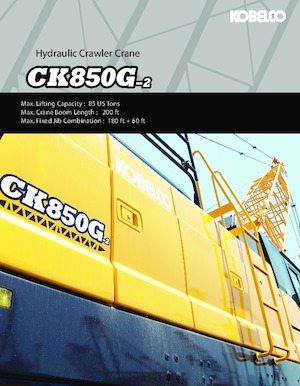 Gru cingolate - braccio a traliccio Kobelco CK850G-2