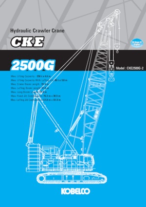 Gru cingolate - braccio a traliccio Kobelco CKE2500G