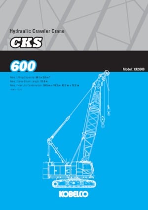 Gru cingolate - braccio a traliccio Kobelco CKS600