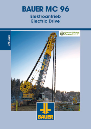 Gru cingolate - braccio a traliccio BAUER Group eMC 96