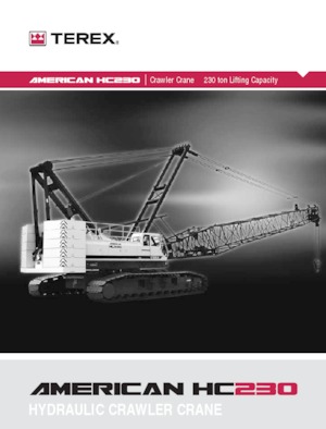 Gru cingolate - braccio a traliccio TEREX CRANES HC 230