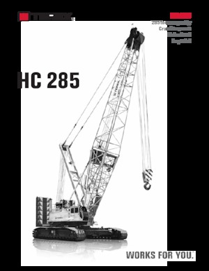 Gru cingolate - braccio a traliccio TEREX CRANES HC 285
