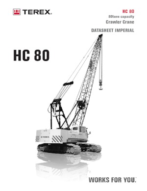 Gru cingolate - braccio a traliccio TEREX CRANES HC 80