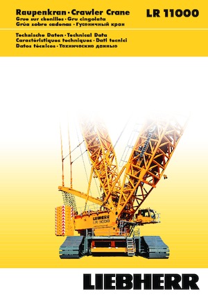 Gru cingolate - braccio a traliccio Liebherr LR 11000