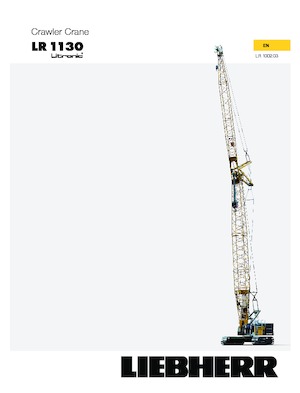 Gru cingolate - braccio a traliccio Liebherr LR 1130