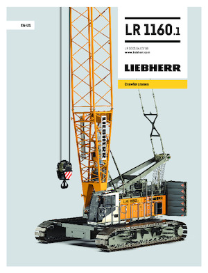 Gru cingolate - braccio a traliccio Liebherr LR 1160.1