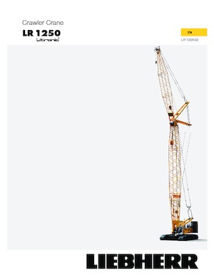 Gru cingolate - braccio a traliccio Liebherr LR 1250