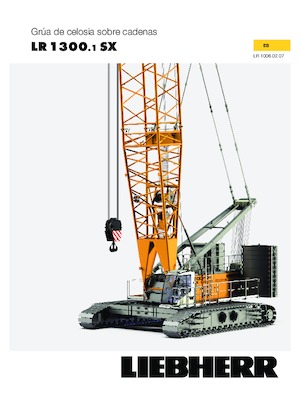 Gru cingolate - braccio a traliccio Liebherr LR 1300.1 SX 