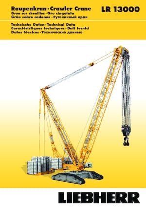 Gru cingolate - braccio a traliccio Liebherr LR 13000