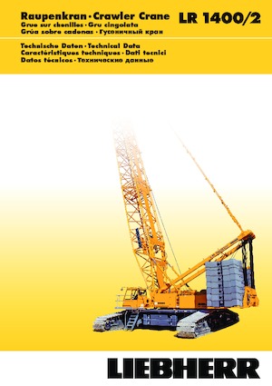 Gru cingolate - braccio a traliccio Liebherr LR 1400/2