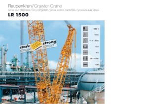 Gru cingolate - braccio a traliccio Liebherr LR 1500