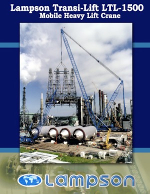 Gru cingolate - braccio a traliccio Lampson LTL-1500