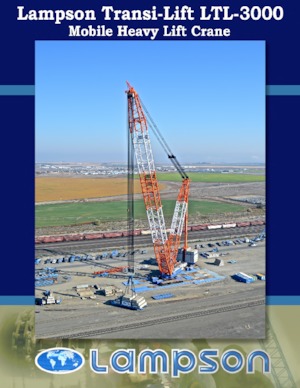 Gru cingolate - braccio a traliccio Lampson LTL-3000