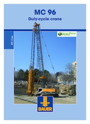 Gru cingolate - braccio a traliccio BAUER Group MC 96
