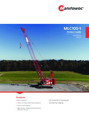 Gru cingolate - braccio a traliccio Manitowoc MLC100-1