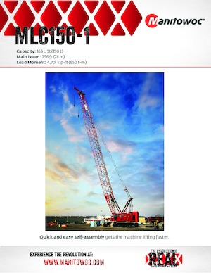 Gru cingolate - braccio a traliccio Manitowoc MLC150-1