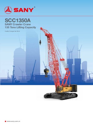 Gru cingolate - braccio a traliccio Sany SCC1350A